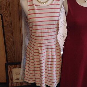 Breton Stripe, Sleeveless Cotton Dress from Ann Taylor Loft